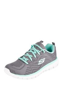 Skechers, Damen Sneaker 'Graceful Get Connected', T&uuml;rkis / Dunkelgrau