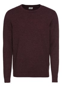 Jack & Jones JACK & JONES, Herren Pullover 'JJEBASIC', Rot / Weinrot / Schwarz