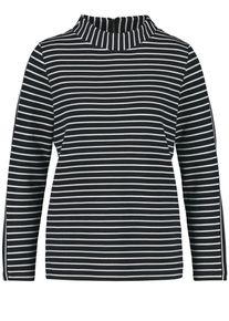 Taifun, Damen T-Shirt, Kobaltblau / Wei&szlig;