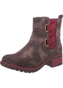 Rieker, Damen Stiefelette, Braun / Karminrot