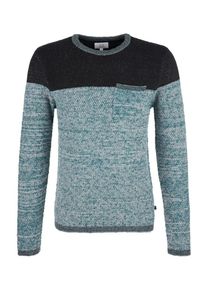Q/S Designed By, Herren Pullover, Pastellblau / Schwarz