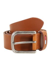 Tommy Jeans, Herren Gürtel 'TJM RUBBER FLAG LOOP BELT 4.0', Braun