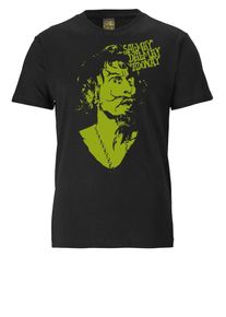 logoshirt, Herren T-Shirt, Hellgr&uuml;n / Schwarz