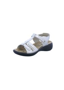 Romika, Damen Sandalen, Schwarz / Wei&szlig;