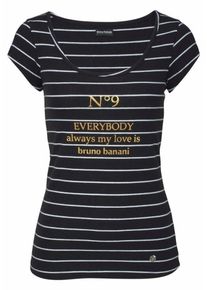 Bruno Banani, Damen Rundhalsshirt, Gold / Schwarz / Wei&szlig;