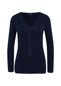 Tom Tailor, Damen Chevron stitch sweater, Navy