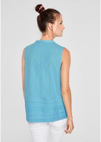 s.Oliver RED LABEL, Damen Blusentop, Rauchblau