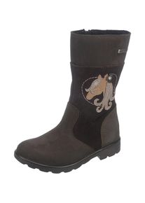 Ricosta, M&auml;dchen Winterstiefel, Hellbeige / Kastanienbraun