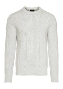 J. Lindeberg J.Lindeberg, Herren Pullover 'Fedor Soft Cable', Offwhite