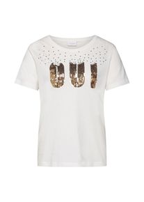 Vila, Damen Shirt 'VISPRINKLE S/S T-SHIRT', Wei&szlig;