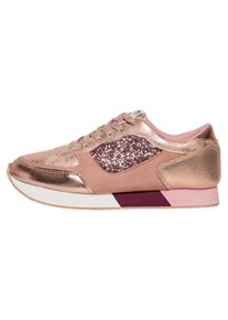 Only, Damen Sneaker, Gold / Hellpink