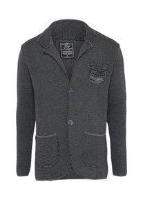 Key Largo, Herren Cardigan 'MARCEL', Anthrazit
