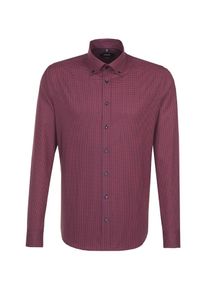 Seidensticker, Herren Businesshemd, Navy / Bordeaux