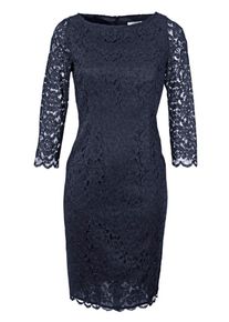 Heine, Damen Spitzenkleid, Marine