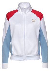 Puma, Jacke 'Retro Track', Hellblau / Goldgelb / Rot / Wei&szlig;