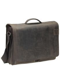 Strellson, Damen 'Richmond Messenger' BriefBag XL Leder 41 cm Laptopfach, Braun