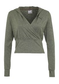 Puma, Damen Sportshirt 'SOFT SPORT Light Cover Up', Grünmeliert