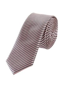 s.Oliver BLACK LABEL, Herren Krawatte, Grau / Pink