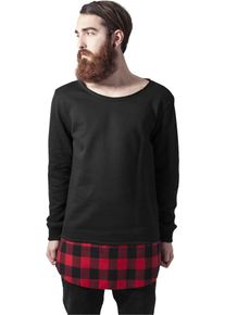 Urban Classics, Herren Crewneck, Rot / Schwarz