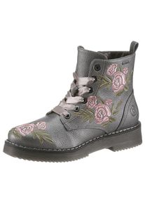 Bugatti, Damen Schn&uuml;rboots, Silbergrau / Hellgr&uuml;n / Hellpink