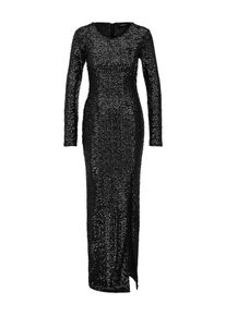 Apart, Damen Paillettenkleid mit gl&auml;nzendem Pailletten, Schwarz