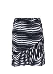 s.Oliver BLACK LABEL, Damen Rock, Nachtblau / Wei&szlig;