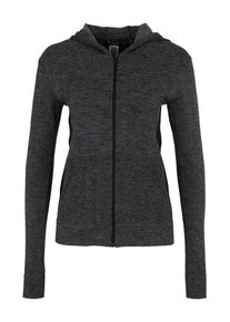 Guess, Damen Sport-Sweatjacke 'RUNNING JACKET ZIP HOODED', Gelb / Grau / Graumeliert