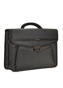 Samsonite, Herren Desklite Aktentasche Briefcase 42 cm Laptopfach, Schwarz