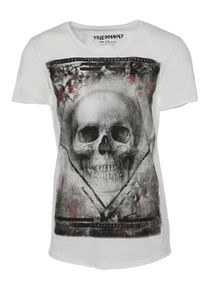 Trueprodigy, Herren T-Shirt 'True Skull', Schwarz / Weiß