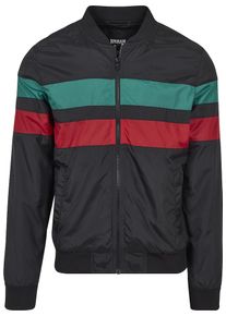 Urban Classics, Herren Light Jacket, Grün / Feuerrot / Schwarz