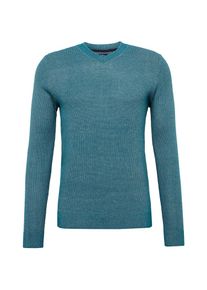 Tom Tailor, Herren Pullover, T&uuml;rkis / Hellgrau