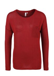 Q/S Designed By, Damen Pulli, Feuerrot