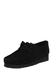 Clarks Originals, Herren Halbschuhe 'Wallabee', Schwarz