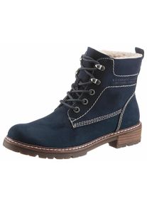 s.Oliver RED LABEL, Damen Schn&uuml;rboots, Navy / Braun
