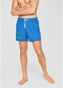 s.Oliver RED LABEL, Herren Badeshorts, Blau / Hellgr&uuml;n