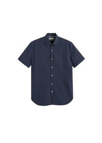 Mango Man, Herren Hemd 'Dottyh-H', Enzian / Weiß