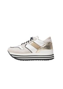NOCLAIM, Damen Sneaker 'Blues 5', Beige / Gold / Wei&szlig;