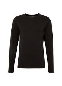 Jack & Jones JACK & JONES, Herren Langarmshirt 'BASIC O-NECK TEE L/S NOOS', Schwarz