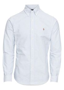 Polo Ralph Lauren, Herren Hemd 'SL BD PPC SP-LONG SLEEVE-SPORT SHIRT', Blau / Weiß