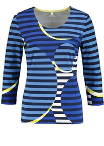 Gerry Weber, Damen T-Shirt 'Story', Rauchblau / Mischfarben