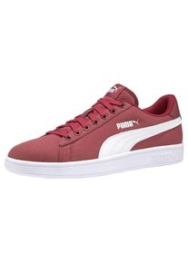 Puma, Herren Sneaker 'Smash v2', Karminrot / Wei&szlig;