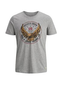 Jack & Jones JACK & JONES, Herren T-Shirt, Graumeliert