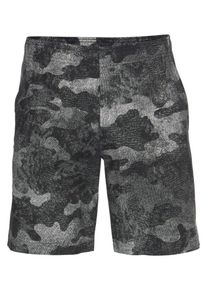 adidas Performance, Herren Shorts 'ESSENTIAL CO WOVEN CAMO SHORT', Dunkelgrau / Schwarz