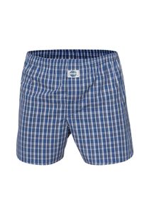 D.E.A.L International, Herren Boxershorts, Himmelblau / Dunkelblau / Weiß