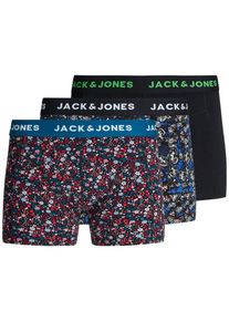Jack & Jones JACK & JONES, Herren Boxershorts, Blau / Rot / Schwarz