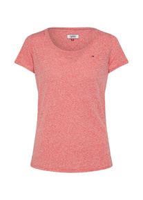 Tommy Jeans, Damen T-Shirt 'ORIGINAL TRIBLEND', Pastellrot