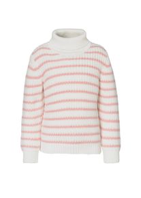 Blue Seven, M&auml;dchen Rollkragenpullover, Rosa / Wei&szlig;
