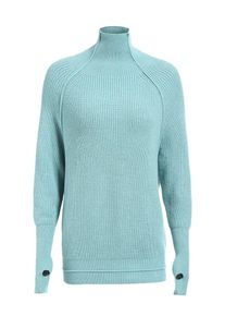 Apart, Damen Pullover mit Öffnungen für die Dau, Hellblau