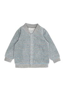 name it, Flauschige Sweatjacke 'NBMNAFIKS', Hellblau / Graumeliert