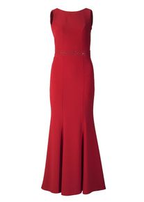 Apart, Damen Abendkleid mit Swarovski Kristallen, Rot